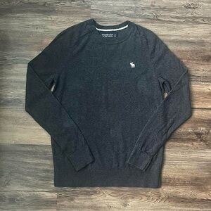 Abercrombie & Fitch Dark Gray Crewneck Sweater